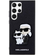 Калъф Karl Lagerfeld - Saffiano K and C, Galaxy S23 Ultra, черен